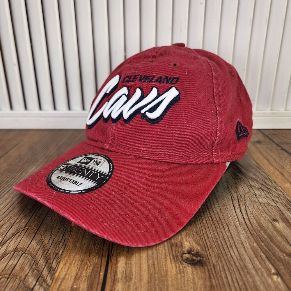 Cleveland Cavs Cavaliers New Era 9twenty Dad Hat Cap Red Adjustable Basketball